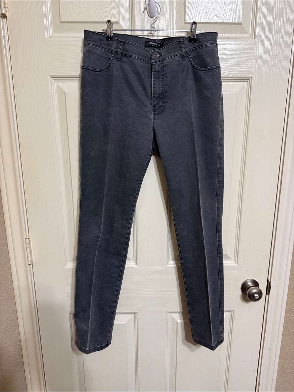 Lafayette 148 New York Women's Skinny Jeans in Charcoal Gray